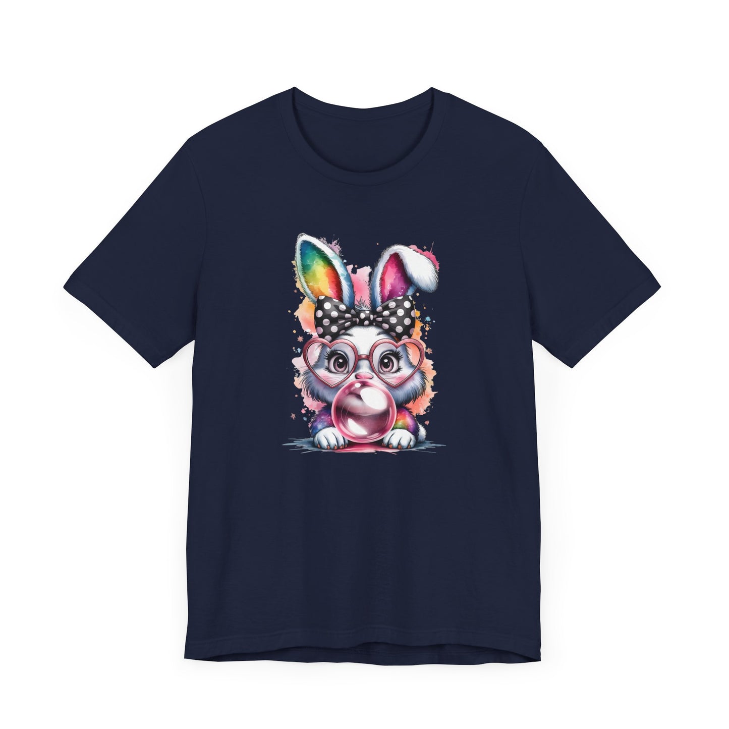Cute Rabbit Graphic Tee, Fun Animal Shirt, Easter Gift, Springwear, Animal Lover's T-Shirt, Casual Outfit