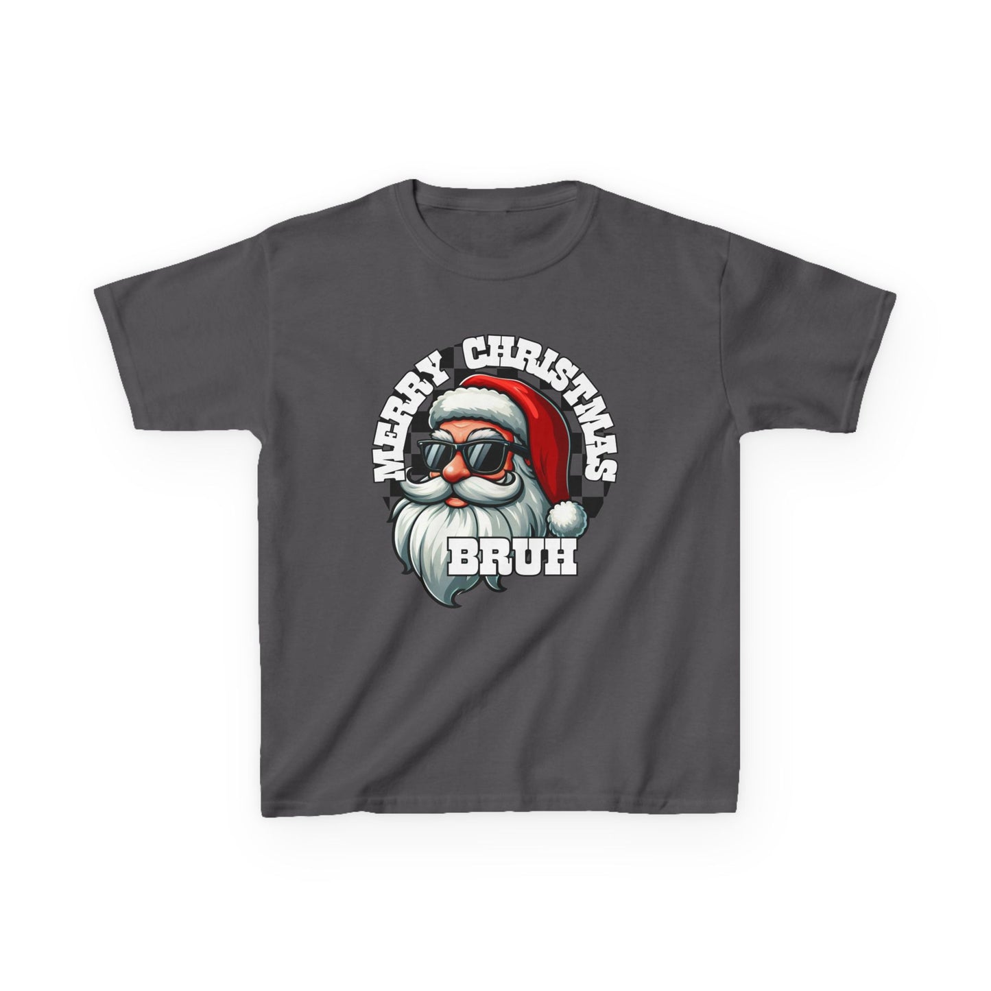 Kids Christmas T-Shirt, Santa Merry Christmas Bruh Tee, Holiday Shirt for Children, Funny Xmas Youth Top, Festive Kid's Tee, Gift for Boys