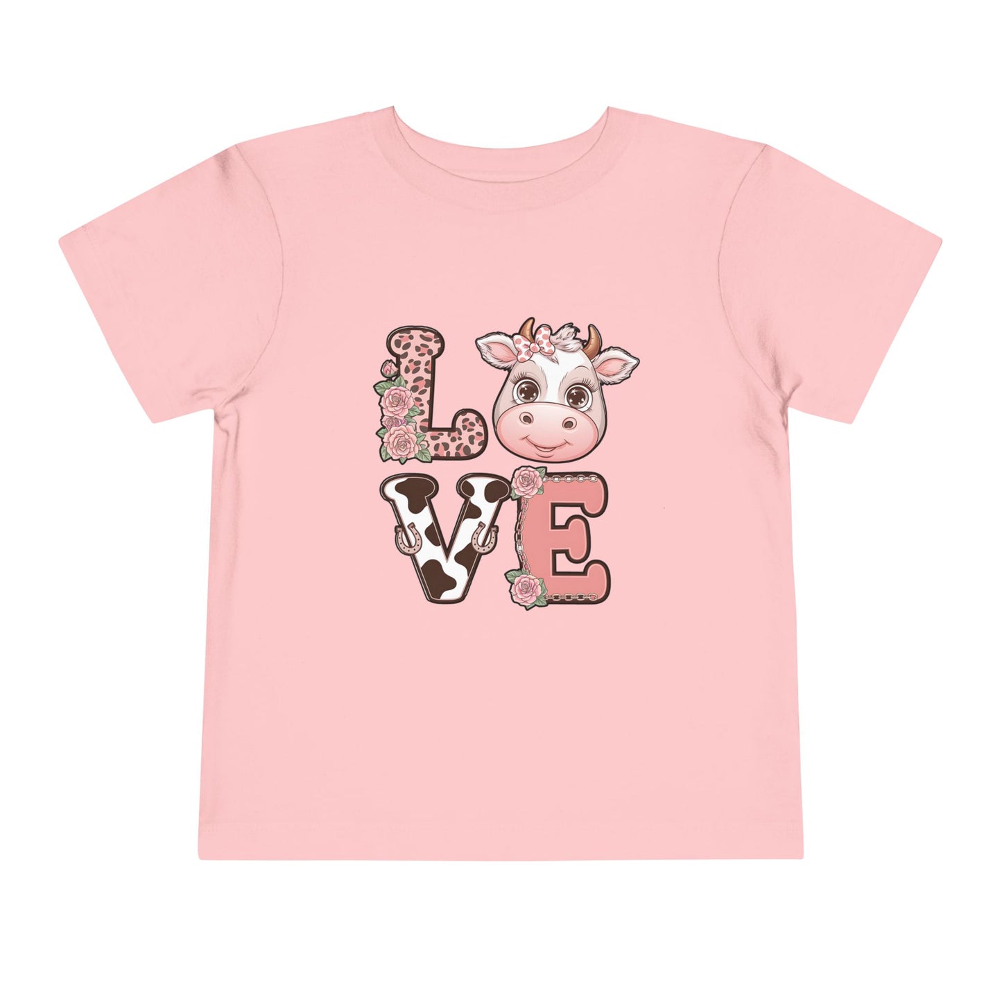 Toddler Cow L*O*V*E Valentine Tee