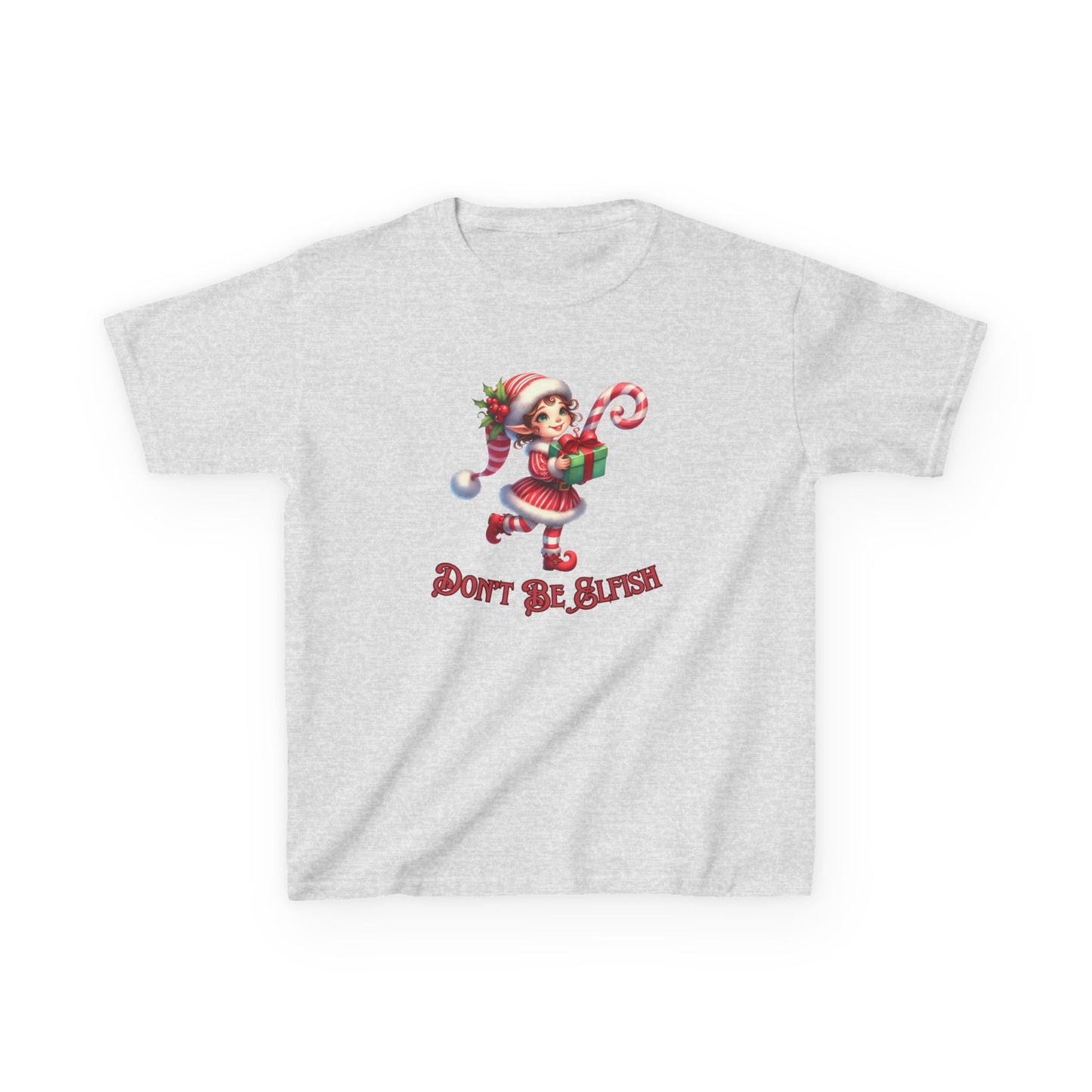 Kids Christmas Elf T-Shirt, Cute Holiday Tee, Don't be Elfish, Present, Elf Costume, Children's Clothing