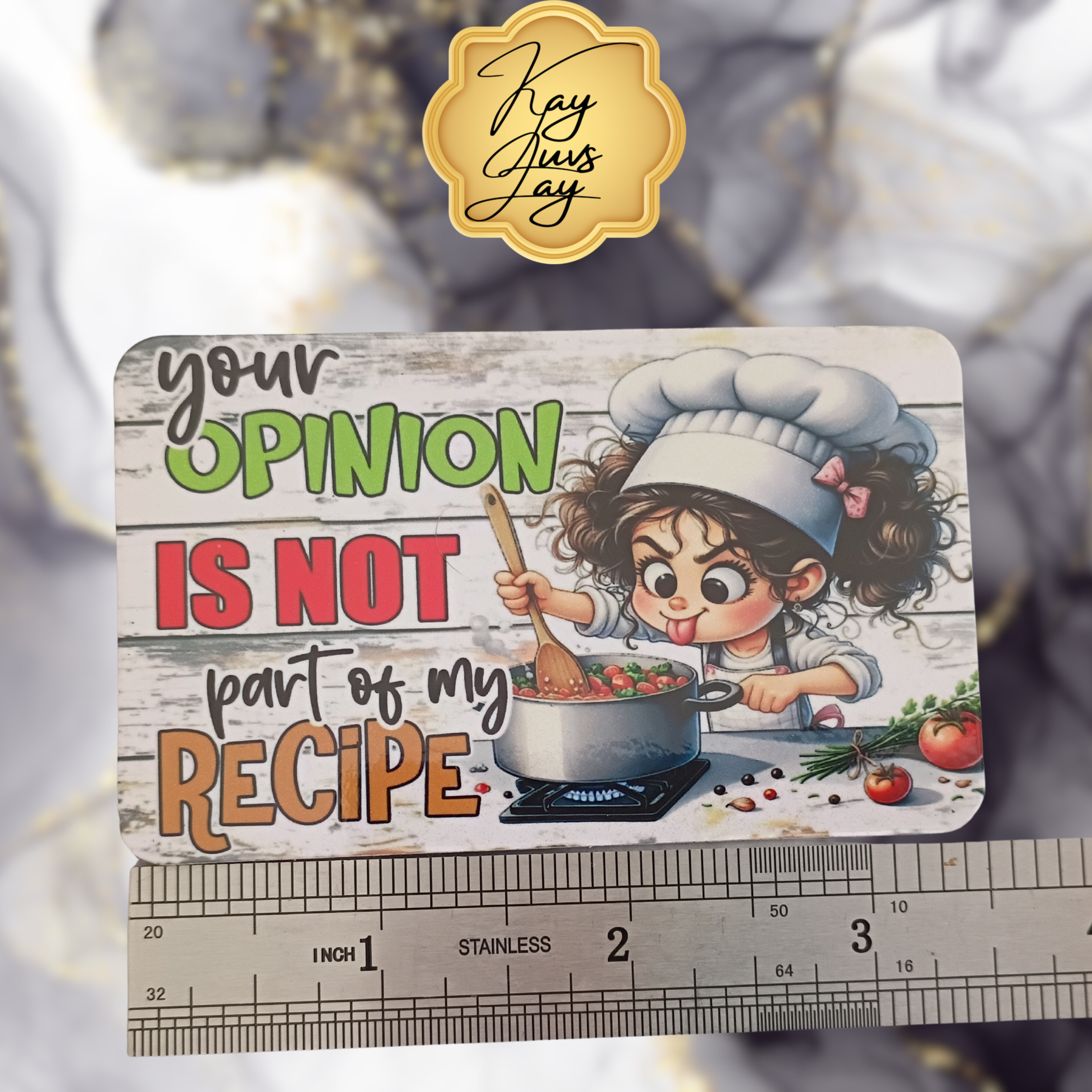 Your Opinion Sublimated Fridge Magnet – Decorative Kitchen Magnet