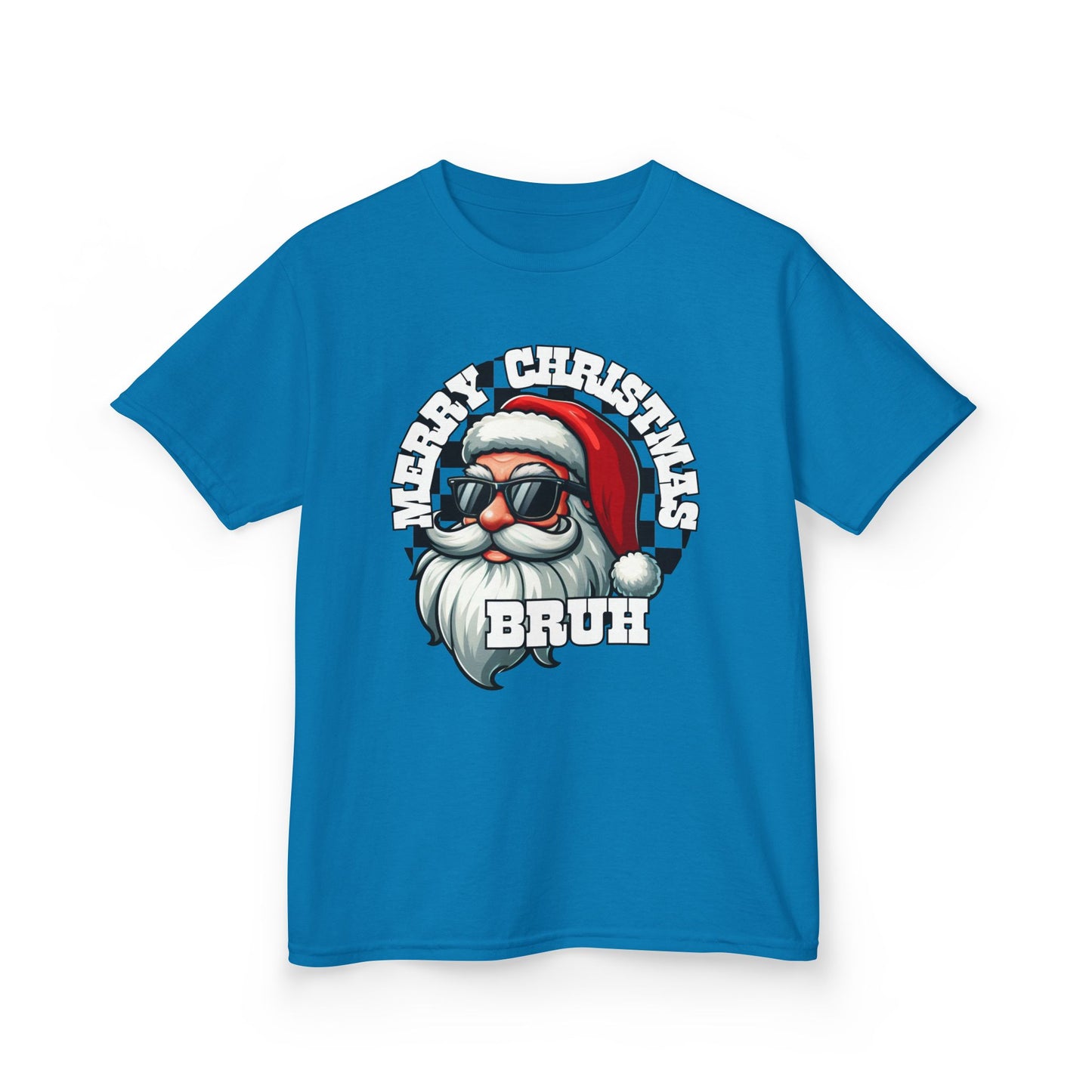 Kids Christmas T-Shirt, Santa Merry Christmas Bruh Tee, Holiday Shirt for Children, Funny Xmas Youth Top, Festive Kid's Tee, Gift for Boys