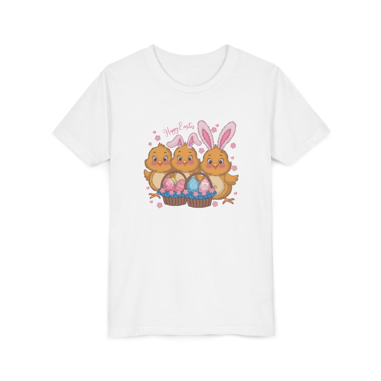 Easter Youth Tee with Baby Chicks and Bunny Ears