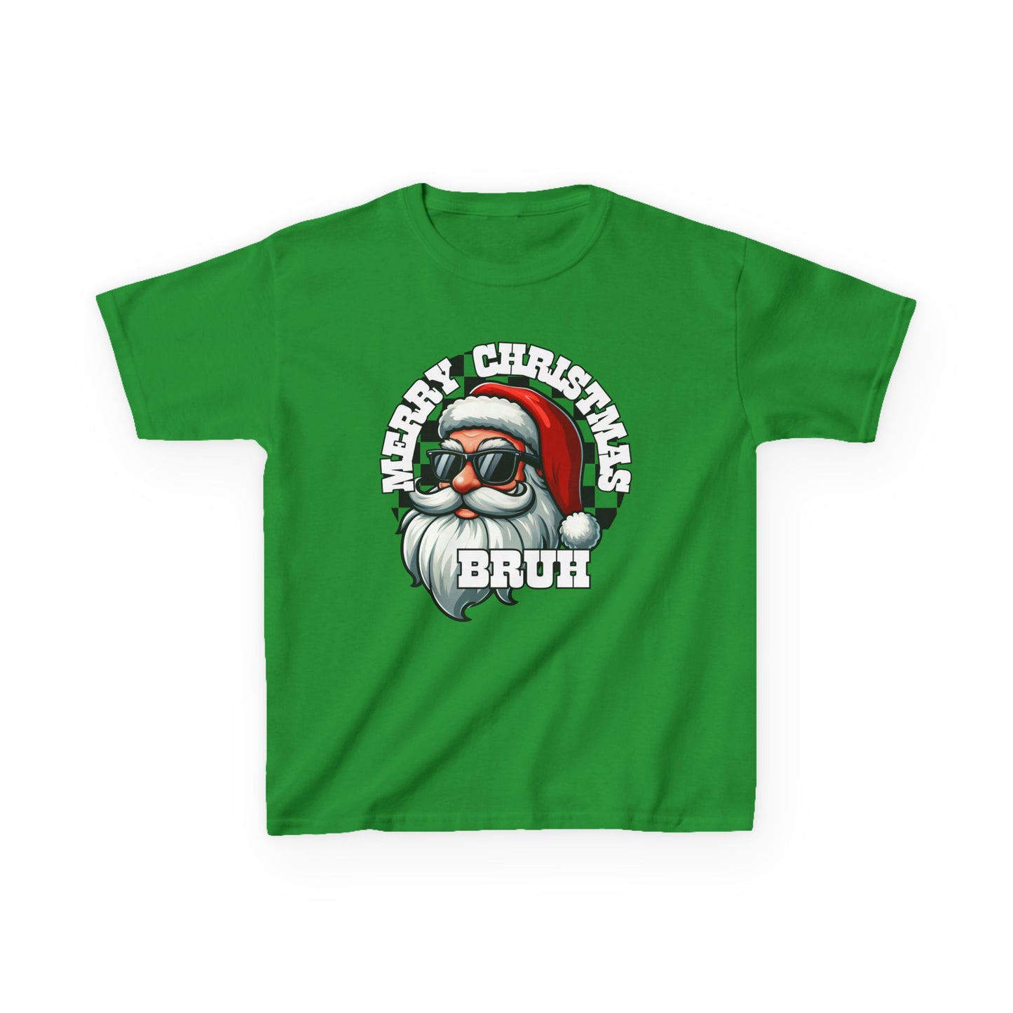 Kids Christmas T-Shirt, Santa Merry Christmas Bruh Tee, Holiday Shirt for Children, Funny Xmas Youth Top, Festive Kid's Tee, Gift for Boys