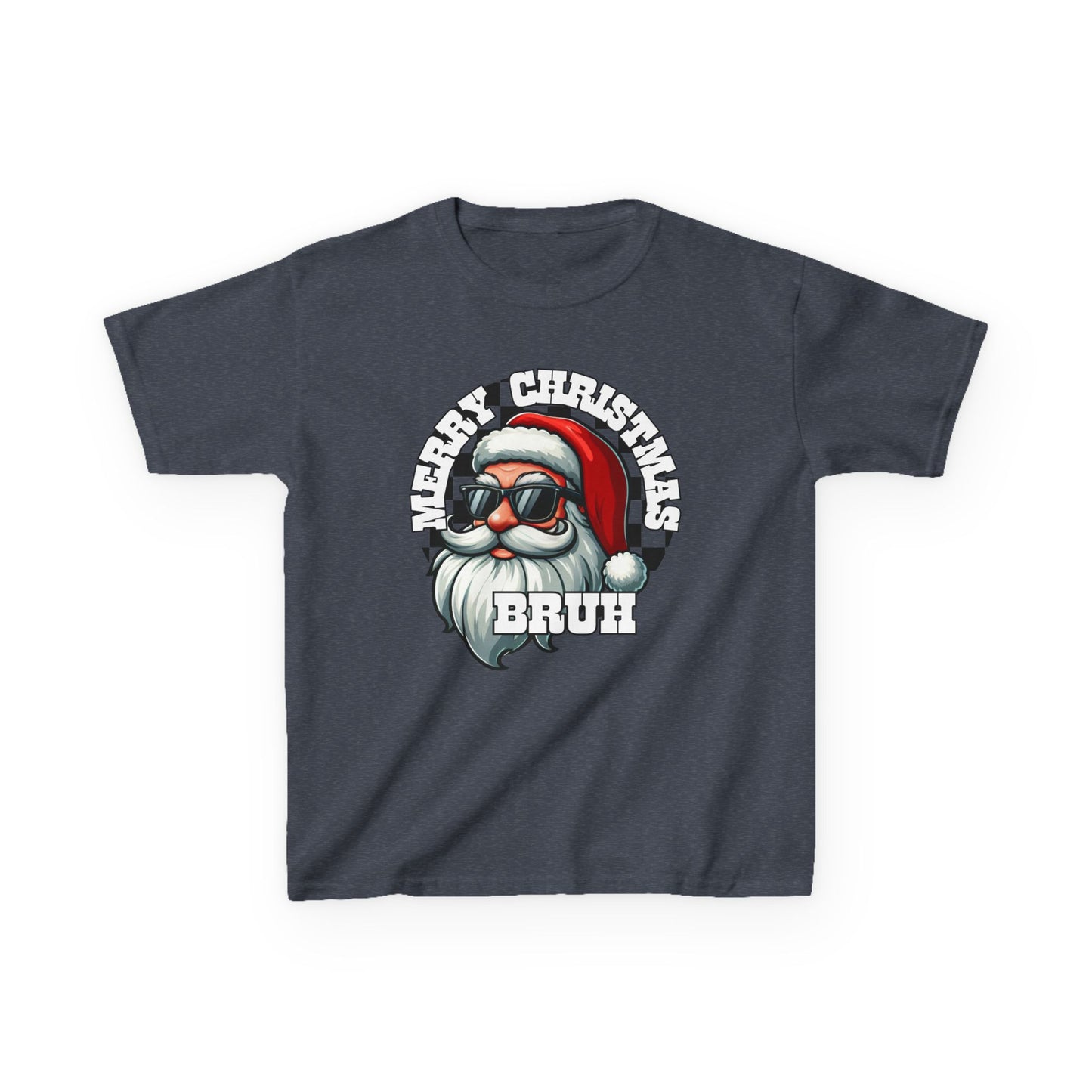 Kids Christmas T-Shirt, Santa Merry Christmas Bruh Tee, Holiday Shirt for Children, Funny Xmas Youth Top, Festive Kid's Tee, Gift for Boys