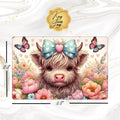 Cute Highland Cow Sublimated Fridge Magnet – Decorative Kitchen Magnet