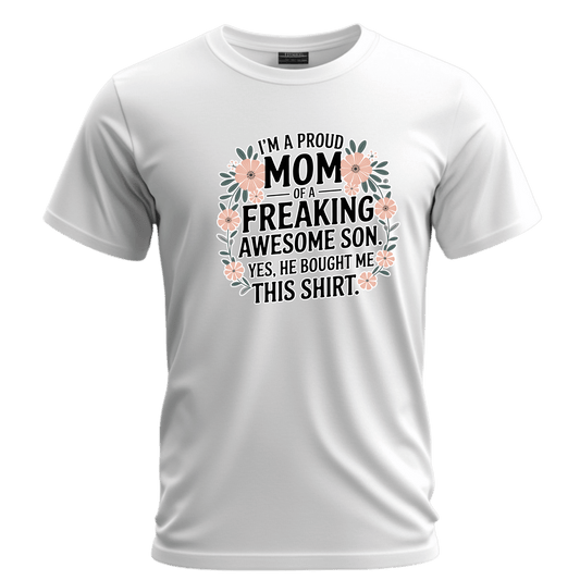 Proud Mom Tee, Unisex Jersey Short Sleeve Shirt, Gift for Mothers, Funny Shirt, Mother's Day Gift, Family Apparel, Cute Top