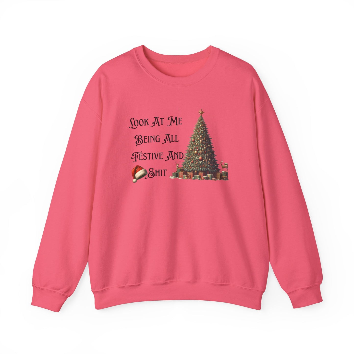 Funny Christmas Unisex Sweatshirt, Vintage Tree Design, Black Sheep Family Gift, Festive Holiday Shirt, Xmas Jumper