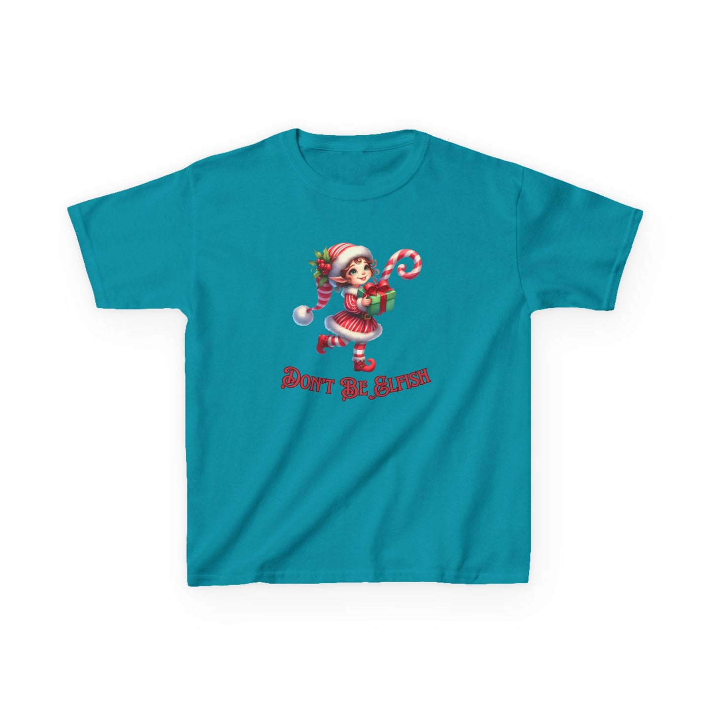 Kids Christmas Elf T-Shirt, Cute Holiday Tee, Don't be Elfish, Present, Elf Costume, Children's Clothing