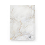 Hardcover Journal — Blooming Book Roses on Marble