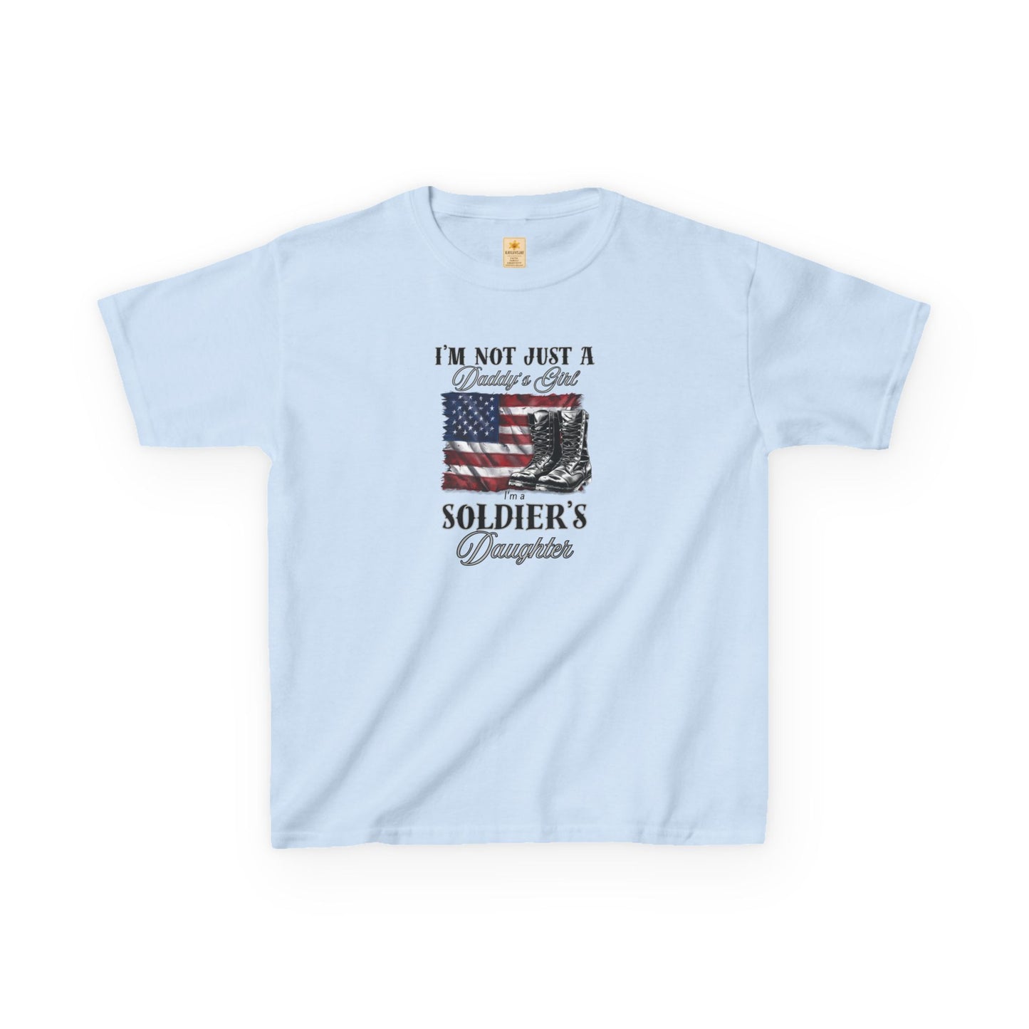 Soldier's Daughter Kids Tee – Patriotic Heavy Cotton T-Shirt