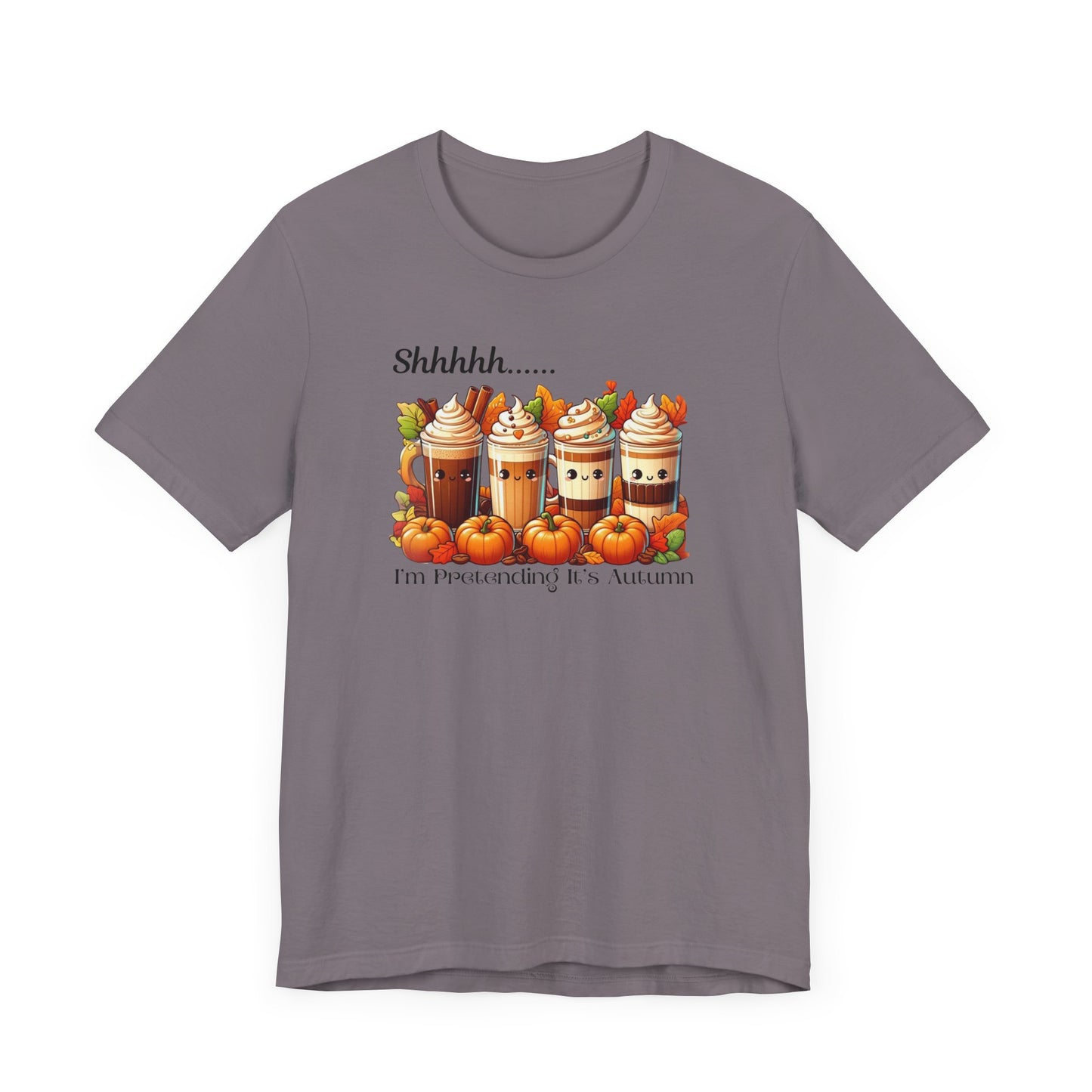 Whimsical Autumn Tee - Fall Vibes Shirt, Cozy Pumpkin Spice Graphic, Perfect for Friendsgiving, Halloween, or Autumn Outings, Unisex Jersey