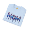 MOM Drip Graphic T-Shirt — Colorful Liquid Script Mother's Day Tee