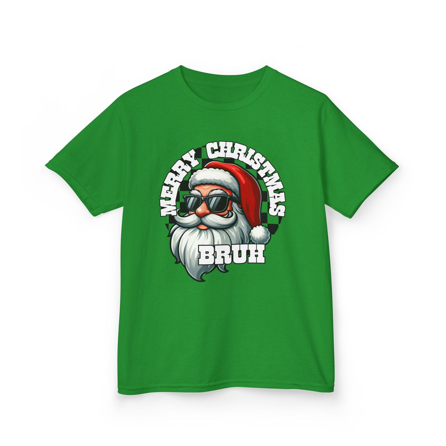 Kids Christmas T-Shirt, Santa Merry Christmas Bruh Tee, Holiday Shirt for Children, Funny Xmas Youth Top, Festive Kid's Tee, Gift for Boys