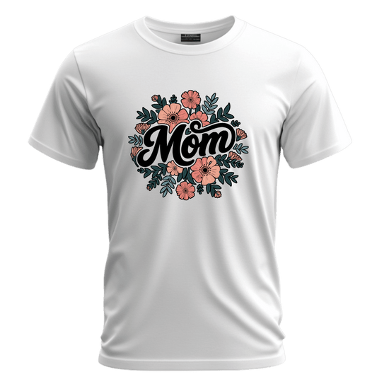 Floral Mom Tee, Gift for Mothers Day, Birthday Gift for Mom, Unisex Shirt, Cute Mom T-Shirt, Casual Wear