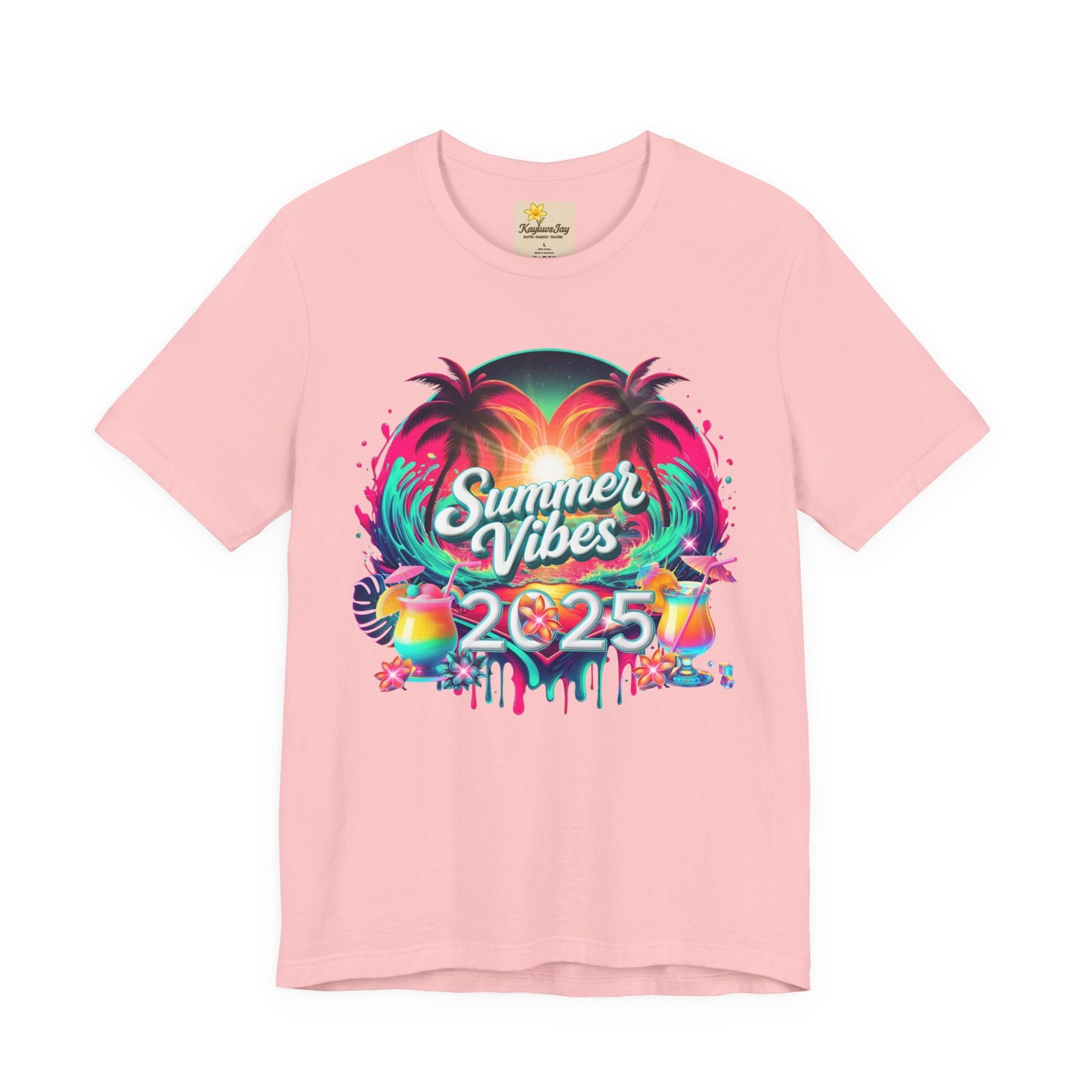 Summer Vibes 2025 Tee - Vibrant Tropical 2025 Design