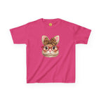 Cute Cat with Leopard Bow & Glasses Graphic