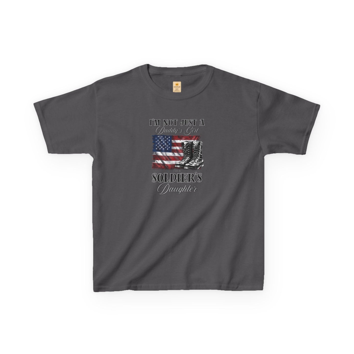 Soldier's Daughter Kids Tee – Patriotic Heavy Cotton T-Shirt