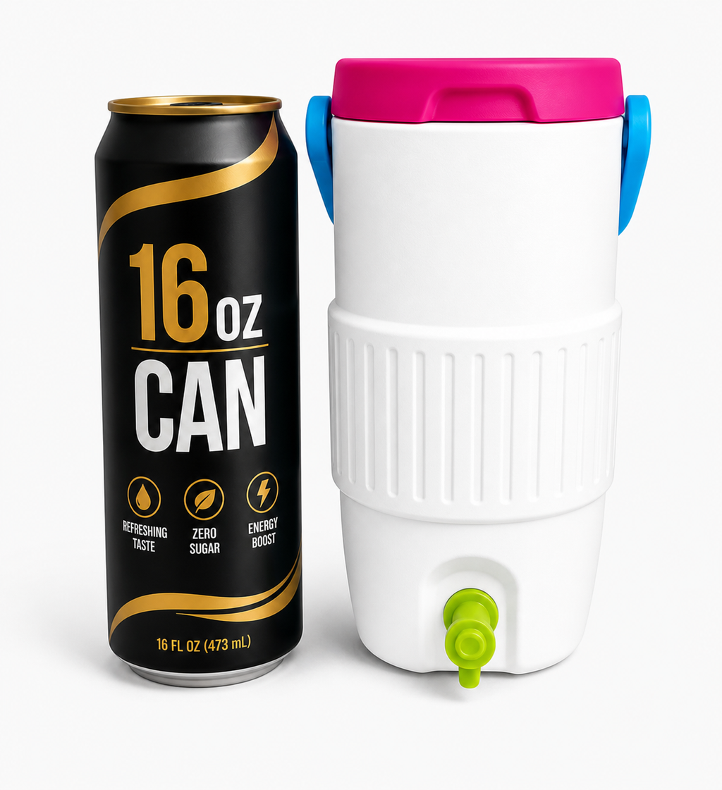 Cotton Candy Splash- 3D Printed Can Holder