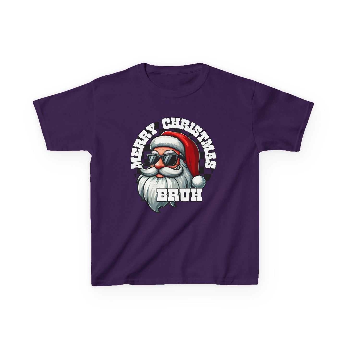 Kids Christmas T-Shirt, Santa Merry Christmas Bruh Tee, Holiday Shirt for Children, Funny Xmas Youth Top, Festive Kid's Tee, Gift for Boys