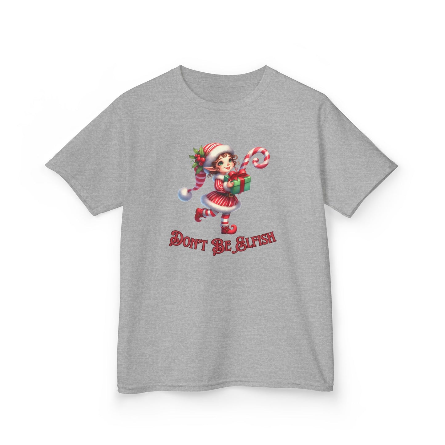 Kids Christmas Elf T-Shirt, Cute Holiday Tee, Don't be Elfish, Present, Elf Costume, Children's Clothing