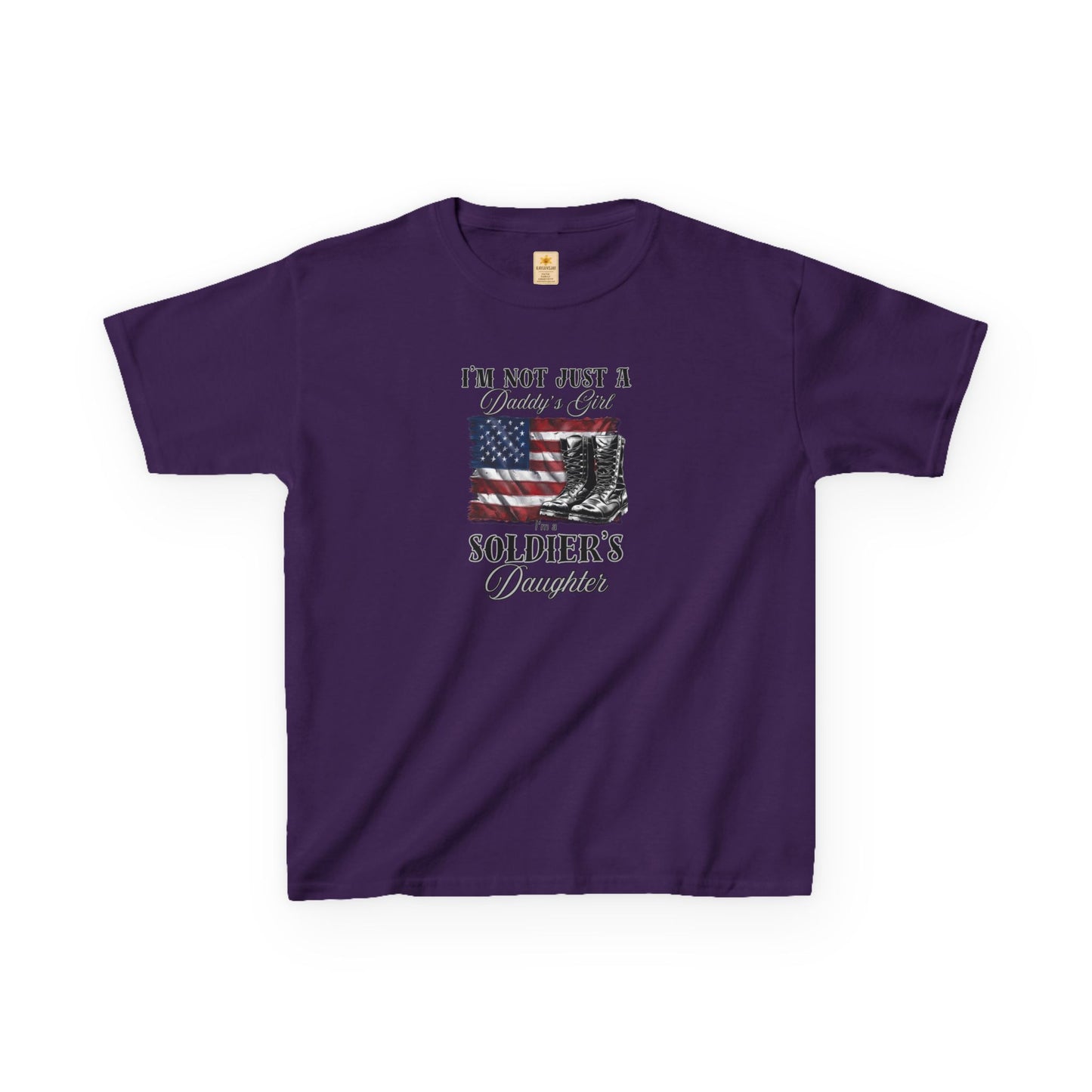 Soldier's Daughter Kids Tee – Patriotic Heavy Cotton T-Shirt