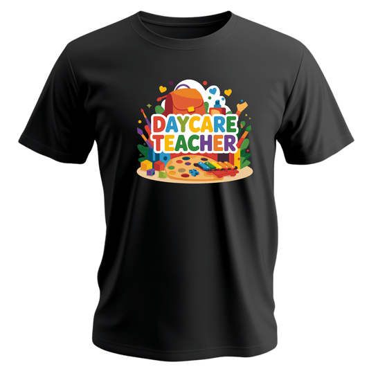 Daycare Teacher T-Shirt, Perfect Gift for Educators, Classroom Wear, Teacher Appreciation, Back to School, Fun & Colorful Design