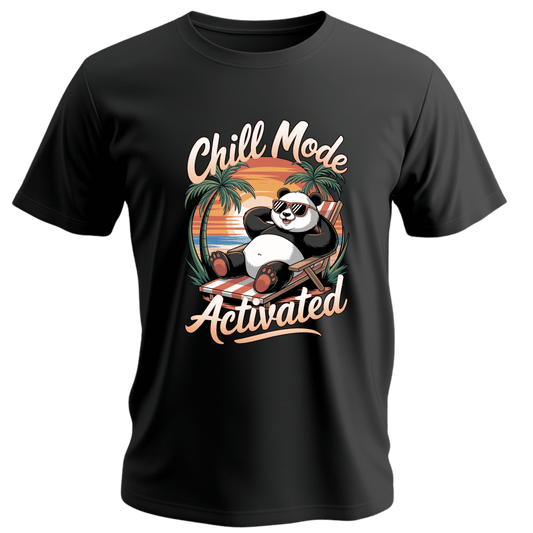 Chill Mode Activated Panda Tee