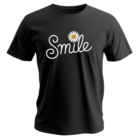 Smile Graphic Unisex Jersey Tee - Casual Comfort for All Occasions