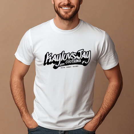 KayluvsJay Casual Graphic Tee – Clean Style, Everyday Strength