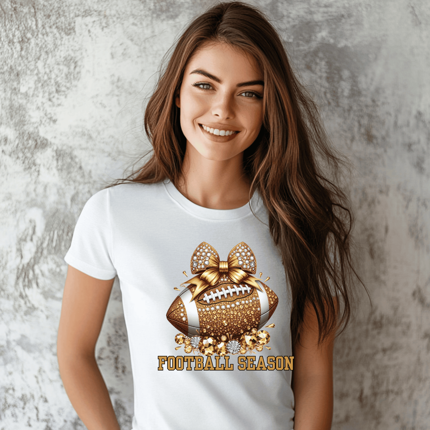 Football Season Glitter T-Shirt
