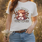 "First Coffee Then Talkie" Cute Chibi Design