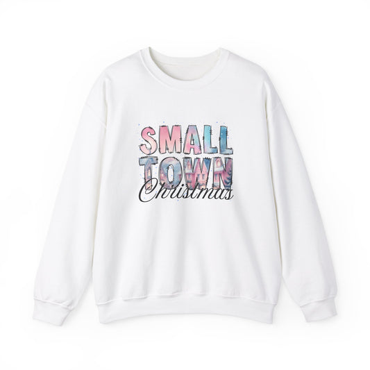 Vintage Village Small Town Christmas Unisex Crewneck Sweatshirt, Holiday Winter Jumper, Xmas Apparel, Cozy Pullover, Festive Christmas