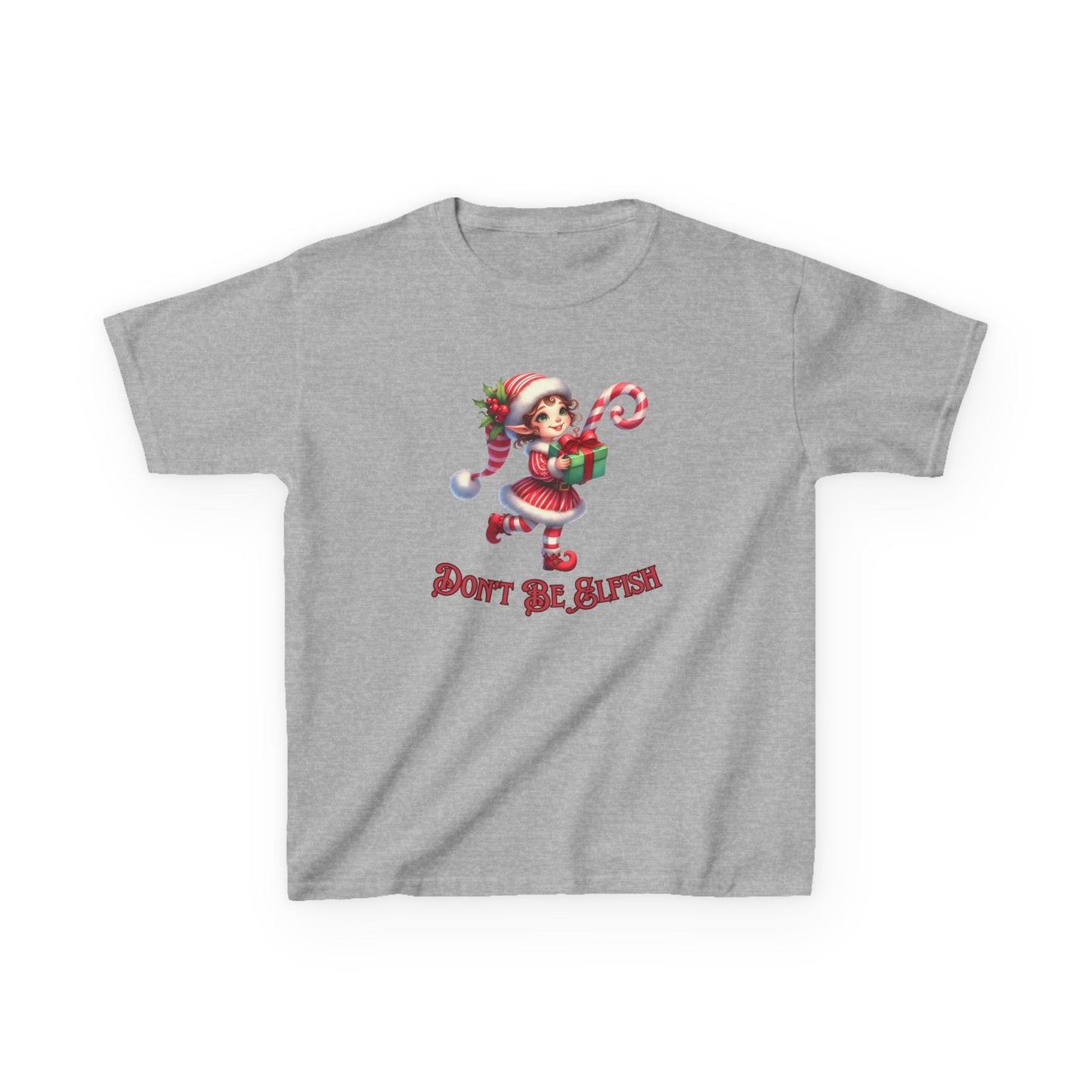 Kids Christmas Elf T-Shirt, Cute Holiday Tee, Don't be Elfish, Present, Elf Costume, Children's Clothing
