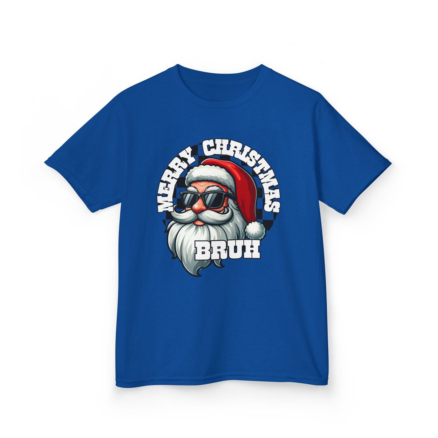 Kids Christmas T-Shirt, Santa Merry Christmas Bruh Tee, Holiday Shirt for Children, Funny Xmas Youth Top, Festive Kid's Tee, Gift for Boys