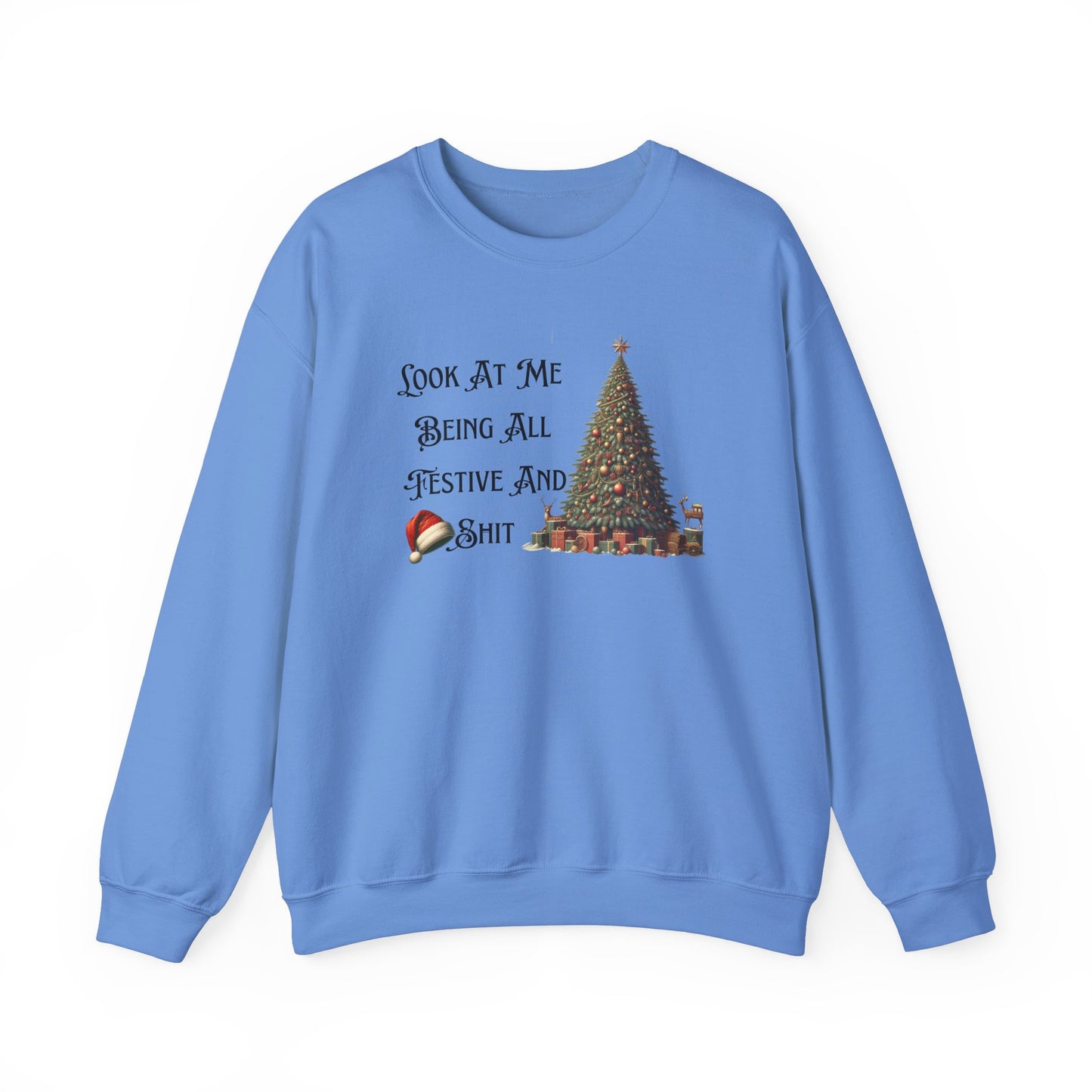 Funny Christmas Unisex Sweatshirt, Vintage Tree Design, Black Sheep Family Gift, Festive Holiday Shirt, Xmas Jumper
