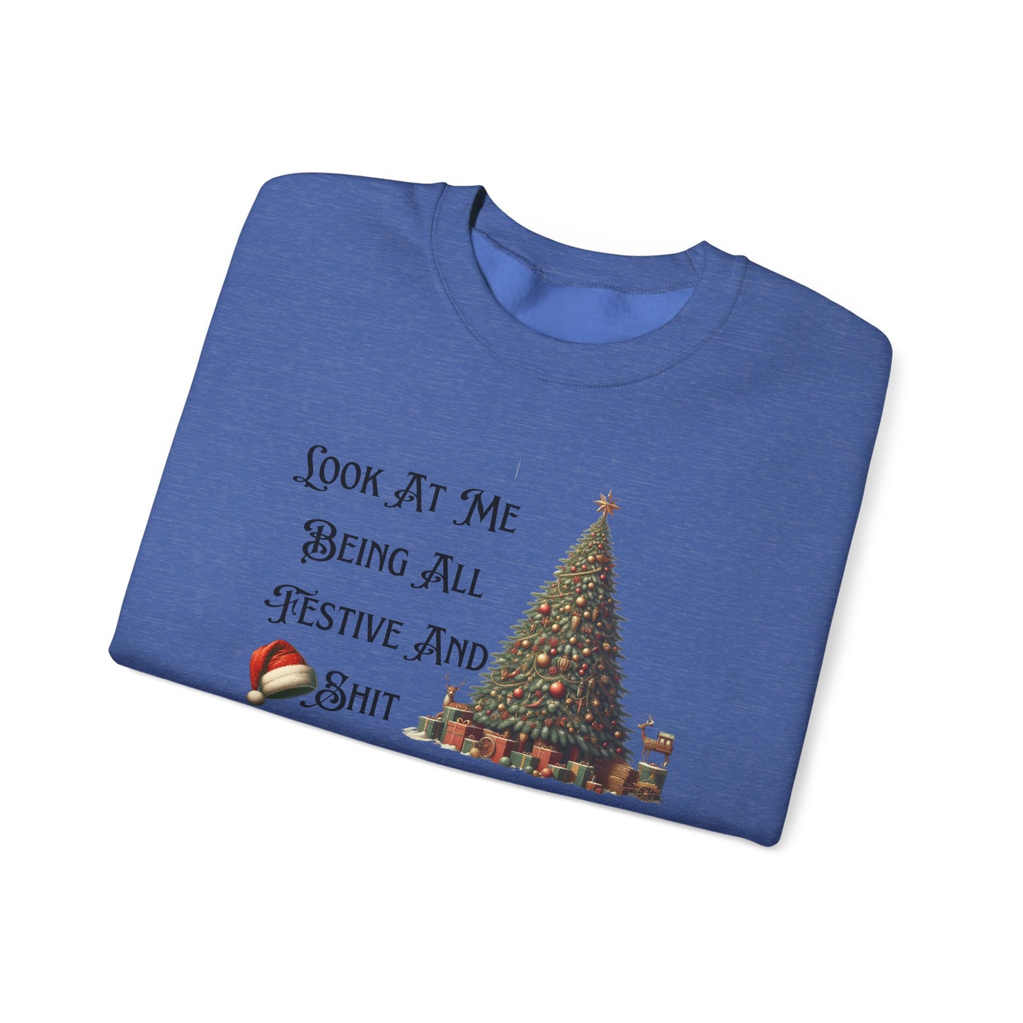 Funny Christmas Unisex Sweatshirt, Vintage Tree Design, Black Sheep Family Gift, Festive Holiday Shirt, Xmas Jumper
