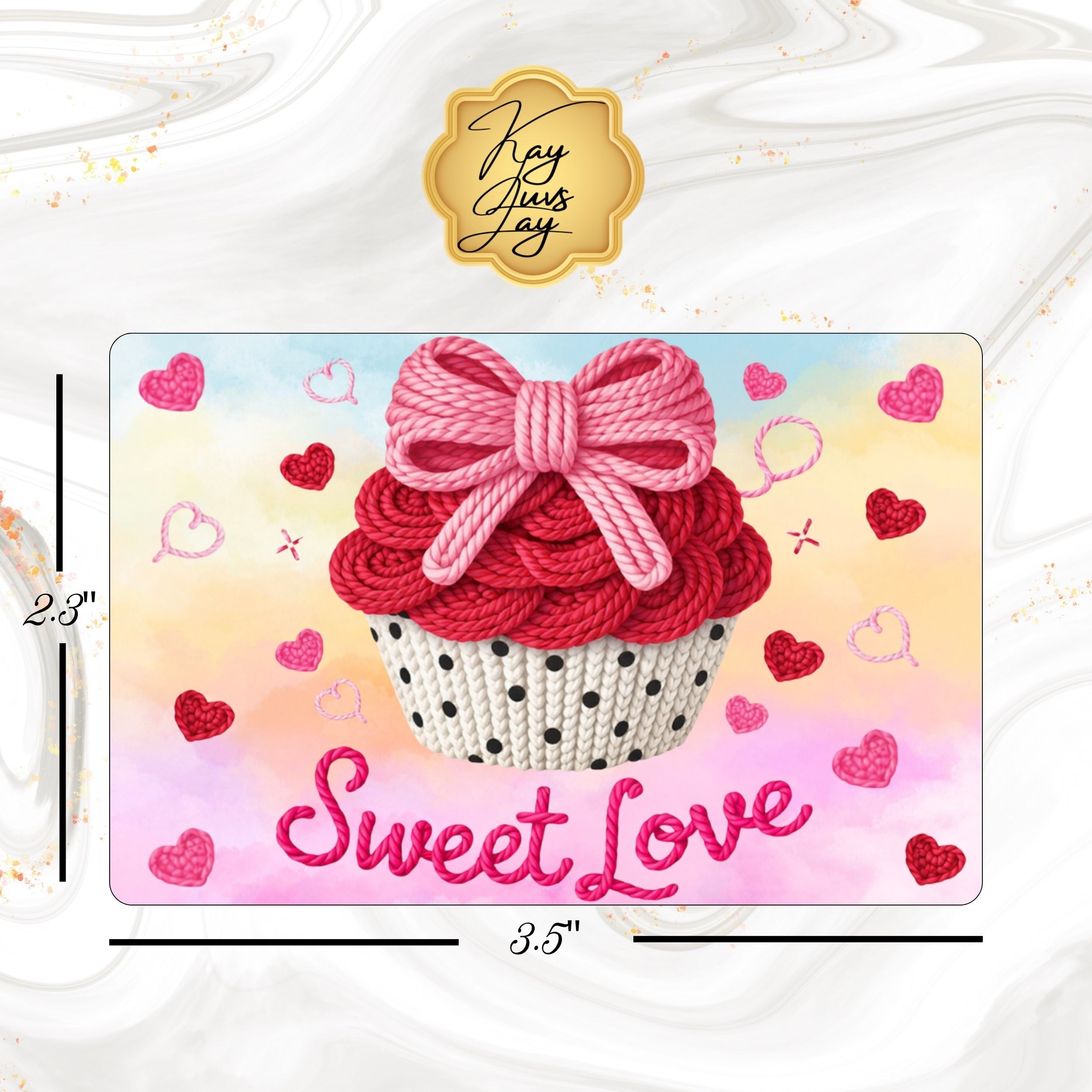 Sweet Love Sublimated Fridge Magnet – Decorative Kitchen Magnet