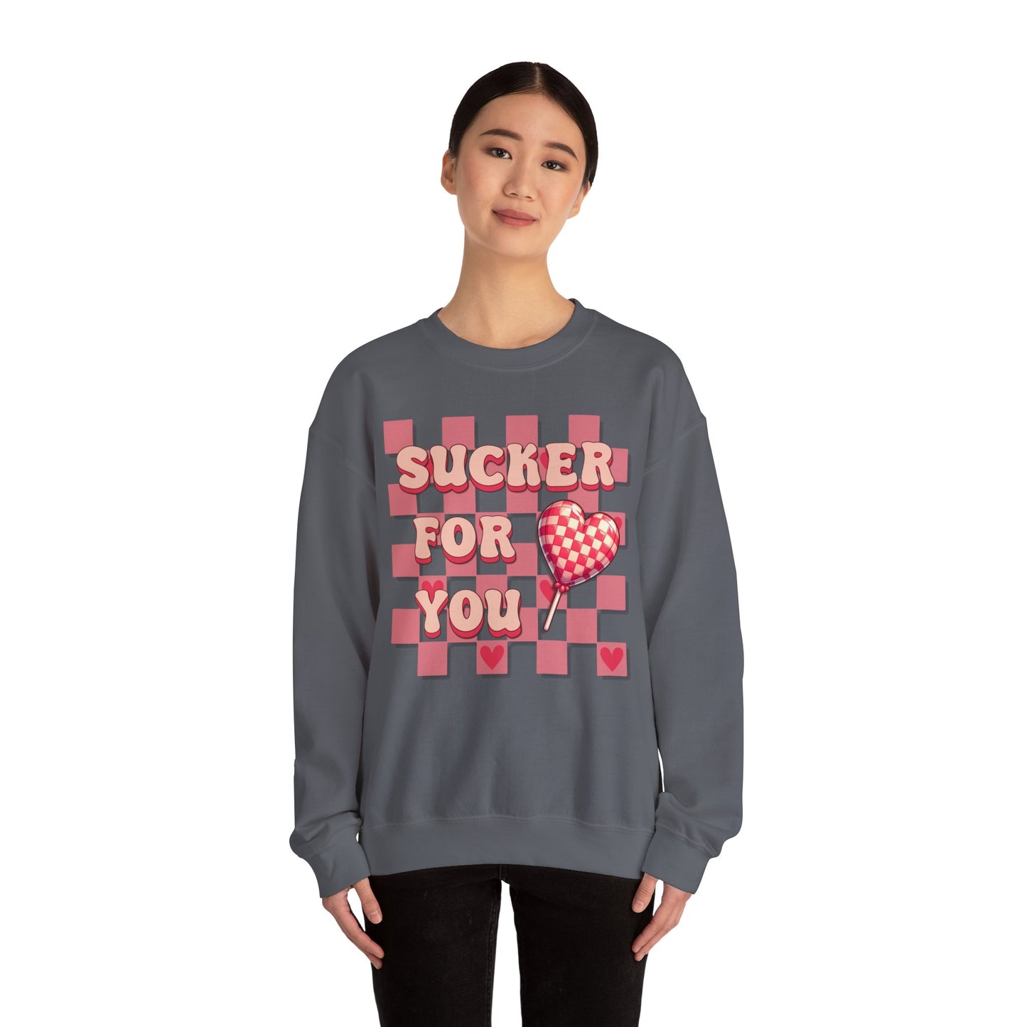 Checkered 'Sucker for you' Sweatshirt