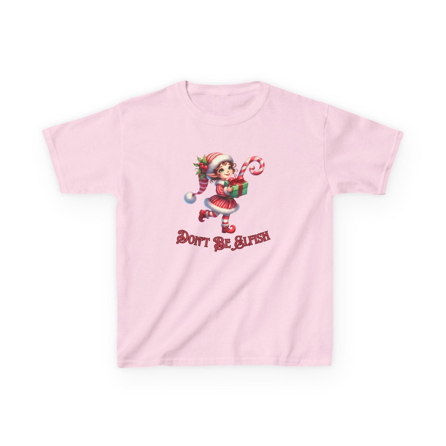 Kids Christmas Elf T-Shirt, Cute Holiday Tee, Don't be Elfish, Present, Elf Costume, Children's Clothing