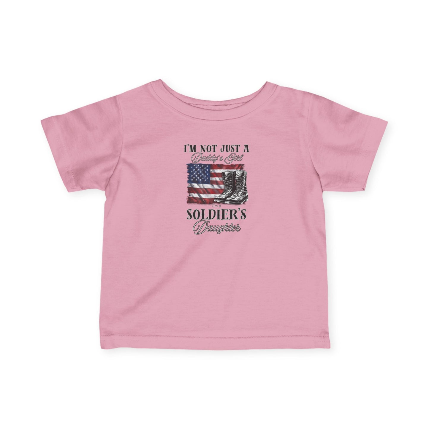 Soldier's Daughter Infant Tee - Patriotic Baby T-Shirt for Proud Families