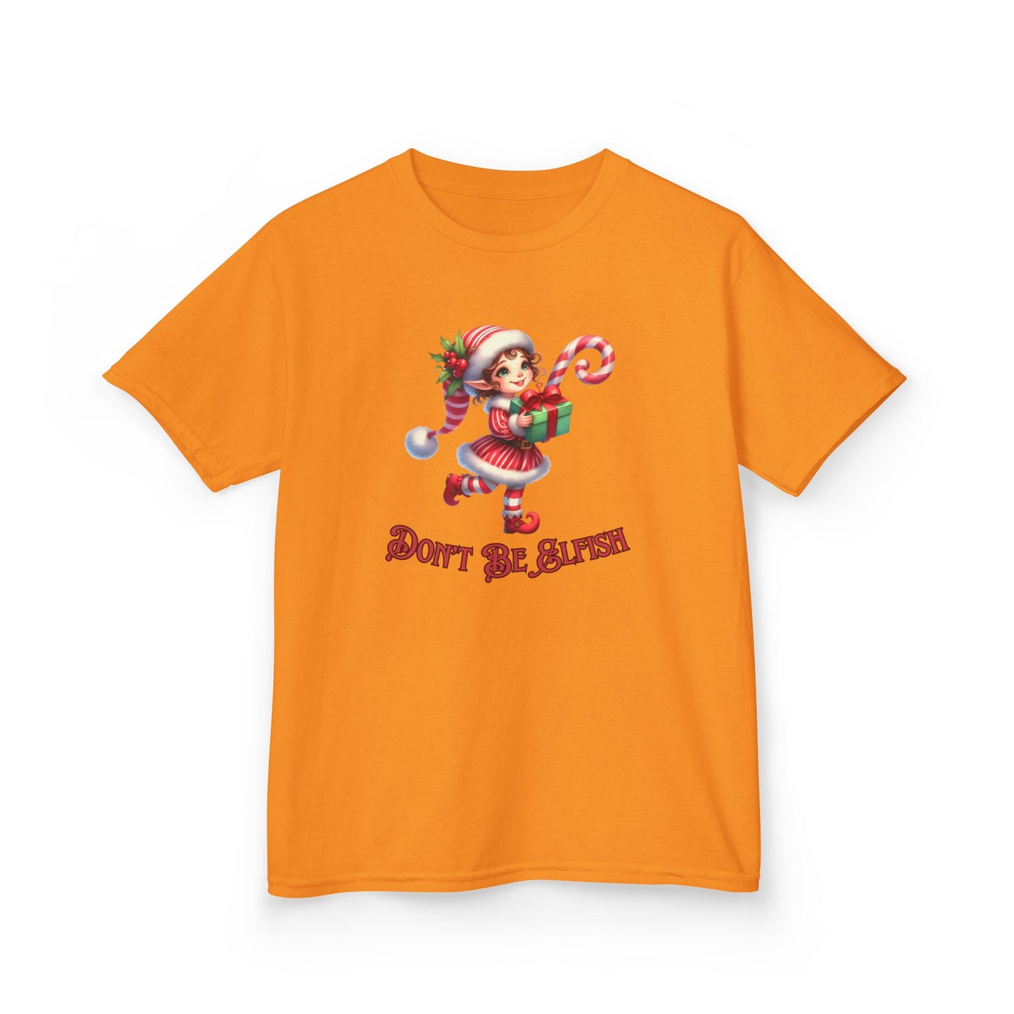 Kids Christmas Elf T-Shirt, Cute Holiday Tee, Don't be Elfish, Present, Elf Costume, Children's Clothing