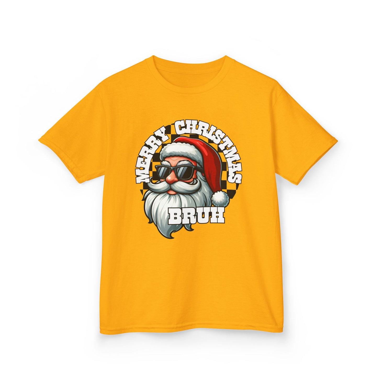 Kids Christmas T-Shirt, Santa Merry Christmas Bruh Tee, Holiday Shirt for Children, Funny Xmas Youth Top, Festive Kid's Tee, Gift for Boys
