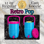 3D Printed Soda Can Holder with Lid, Straw Hole & Handle | Portable 12 oz Can Cooler Koozie
