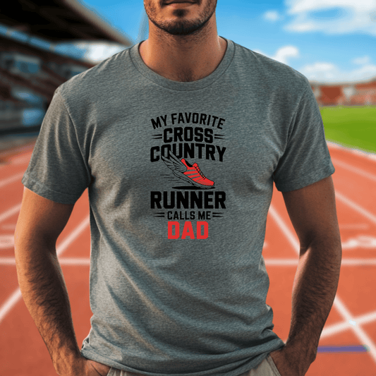 Track and Field Dad Unisex Tee - Sports Dad Shirt, Athletic Father T-Shirt, Running Dad Gift, Cross Country Daddy Top, Fitness Dad Apparel