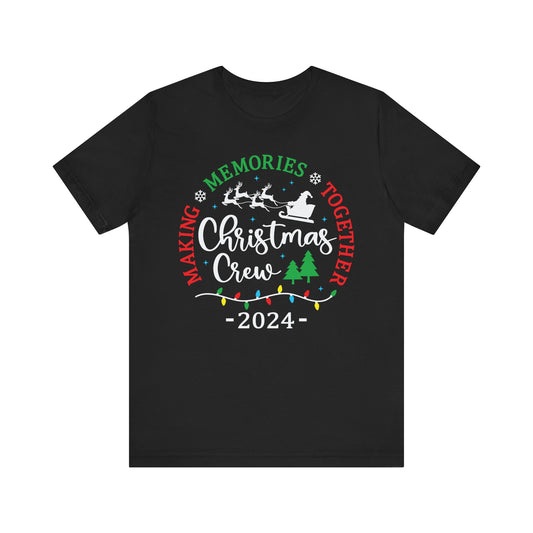 Christmas Crew Matching Shirt - Unisex Tee, Family Holiday Tops, Xmas Party Outfit, Festive Apparel, Santa Claus Gift