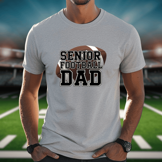 Senior Dad Football Dad Unisex Jersey Tee Shirt, Gift for Father, Father's Day Shirt, Dad Birthday Gift, Sports Dad Shirt, Football Lover