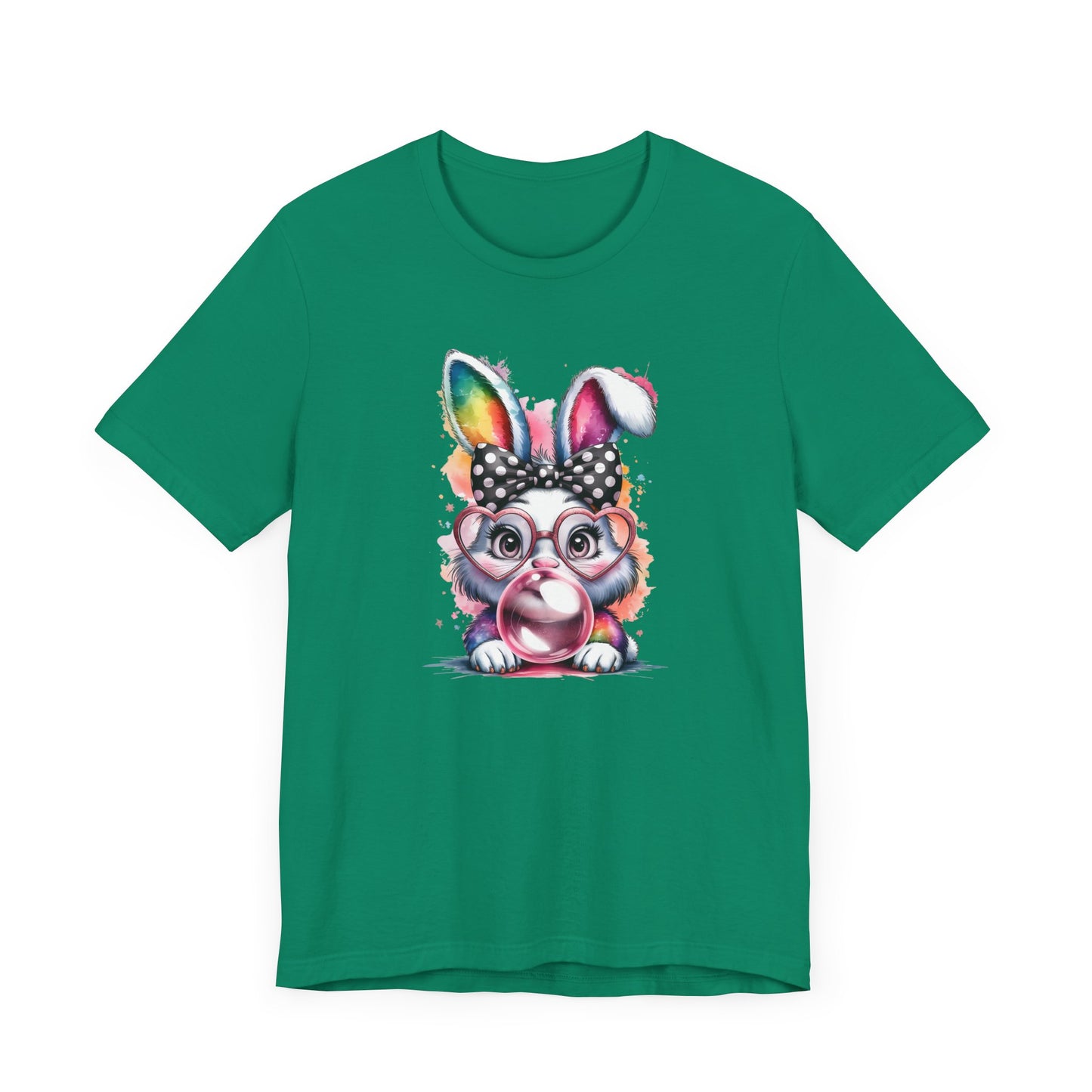 Cute Rabbit Graphic Tee, Fun Animal Shirt, Easter Gift, Springwear, Animal Lover's T-Shirt, Casual Outfit