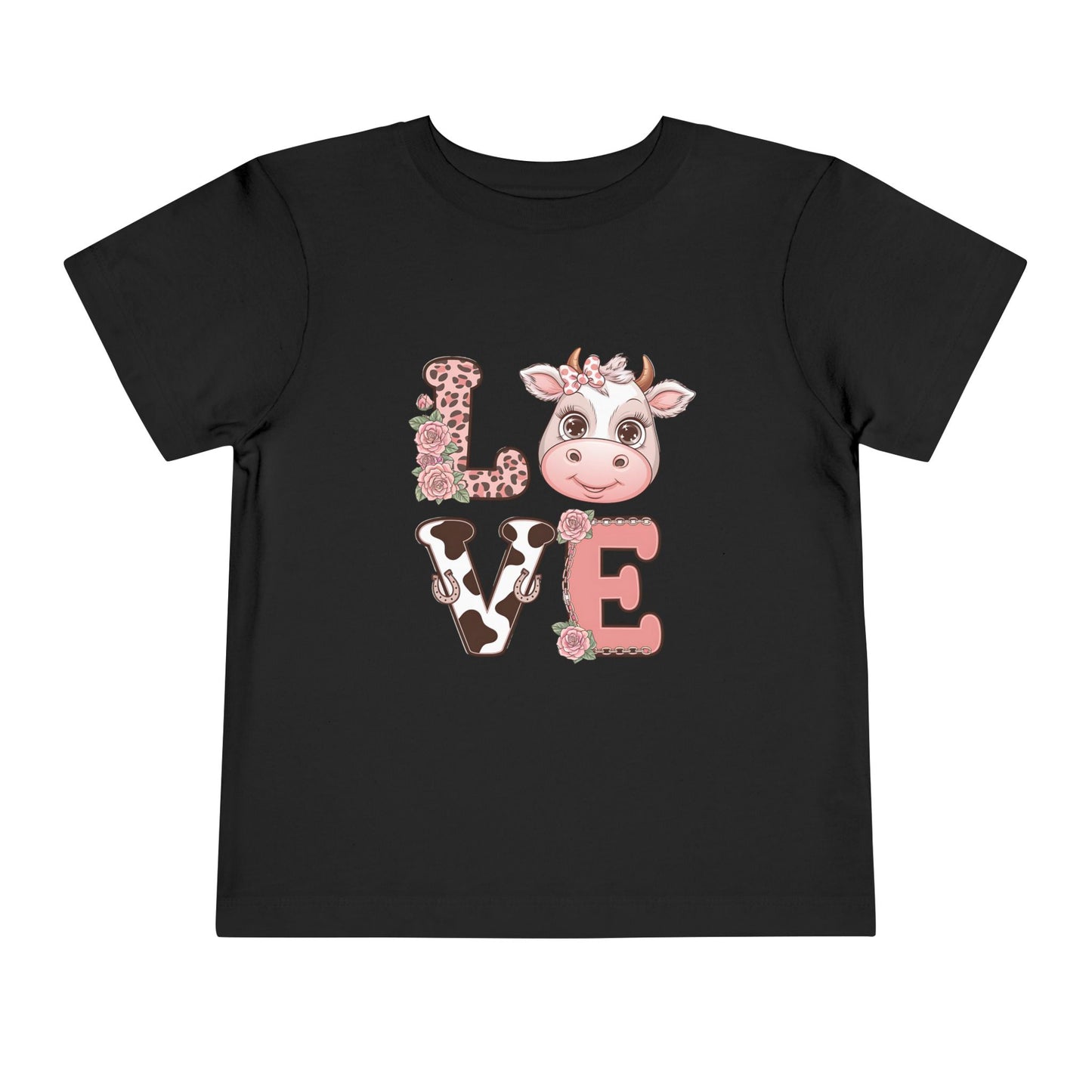 Toddler Cow L*O*V*E Valentine Tee