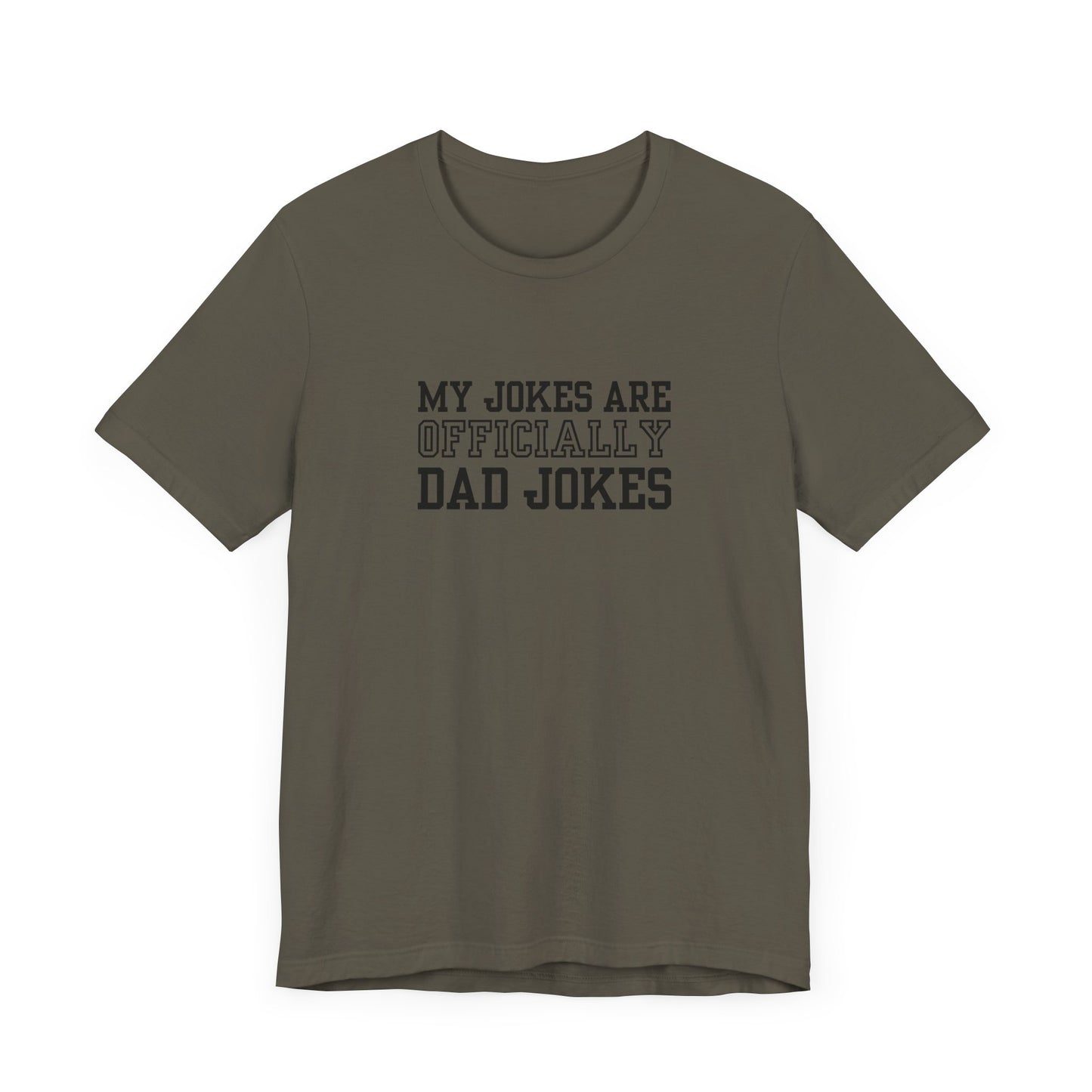 Dad Jokes Short Sleeve Tee, Fun Gift for Fathers Day, Birthday, Family Gatherings, Casual Wear, Summer Style